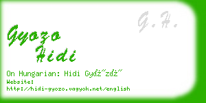 gyozo hidi business card